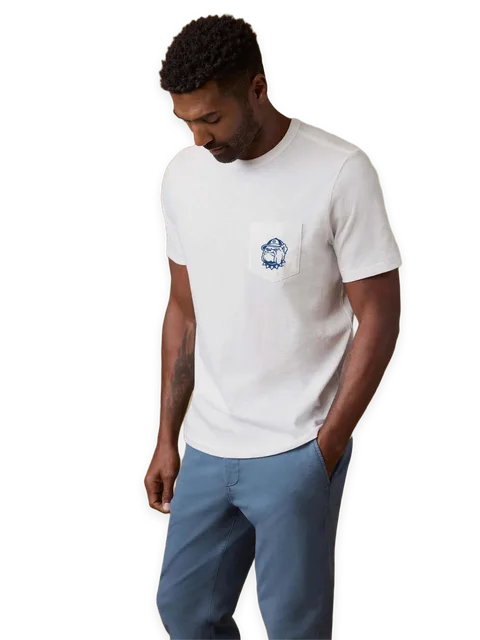 Faherty Georgetown Sunwashed Regenerative Pocket Tee