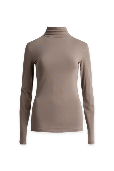 Oak + Fort COTTON MODAL SLIM FIT TURTLENECK TOP