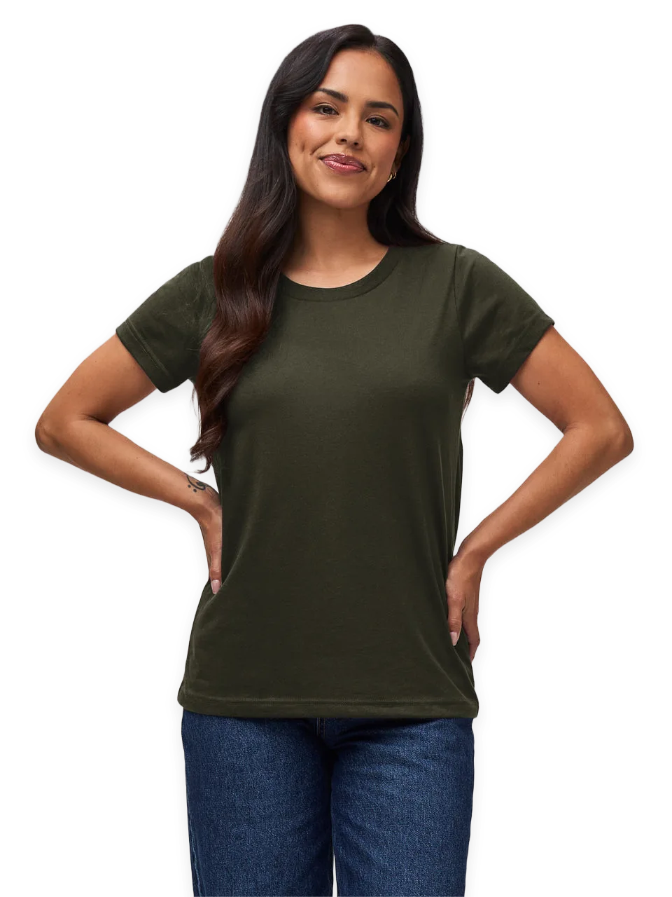 Fresh Clean Threads Army Everyday Crew Neck Tee
