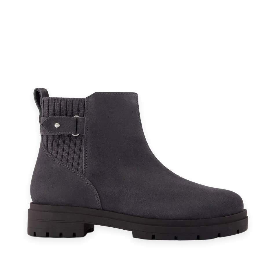TOMS Womens Astrid Boot Water Repellent Forged Iron Suede