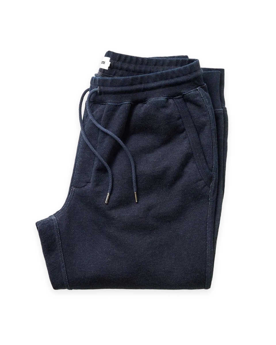 Taylor Stitch The Sunset Pant in Rinsed Indigo Terry