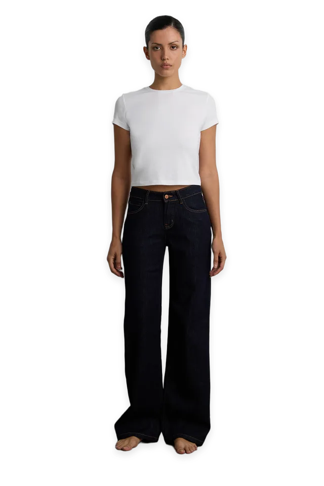 Oak + Fort BASIC WASHED STRAIGHT JEAN
