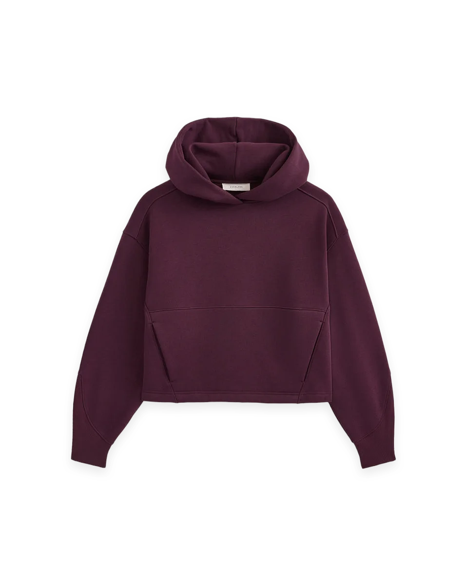 Everlane Luxe Fleece Seamed Cropped Hoodie