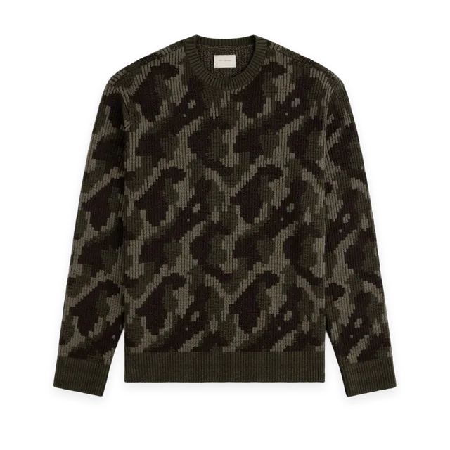 Aimé Leon Dore Wool Jacquard Camo Sweater