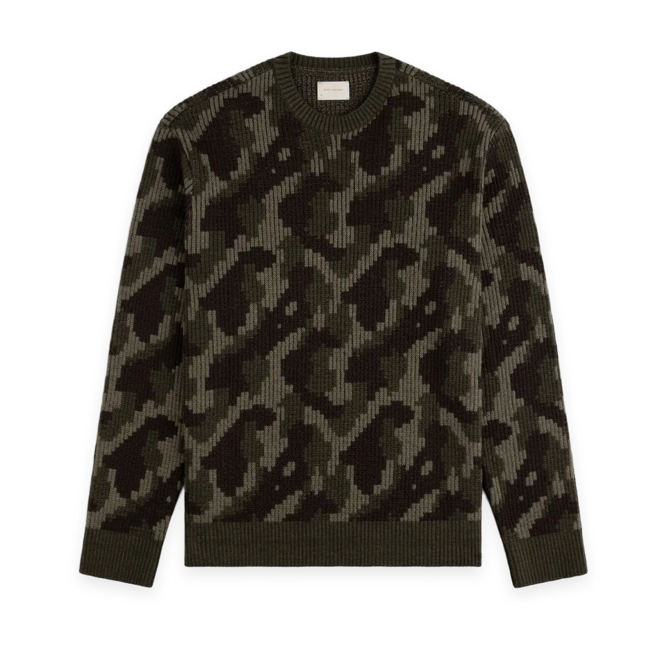 Aimé Leon Dore Wool Jacquard Camo Sweater