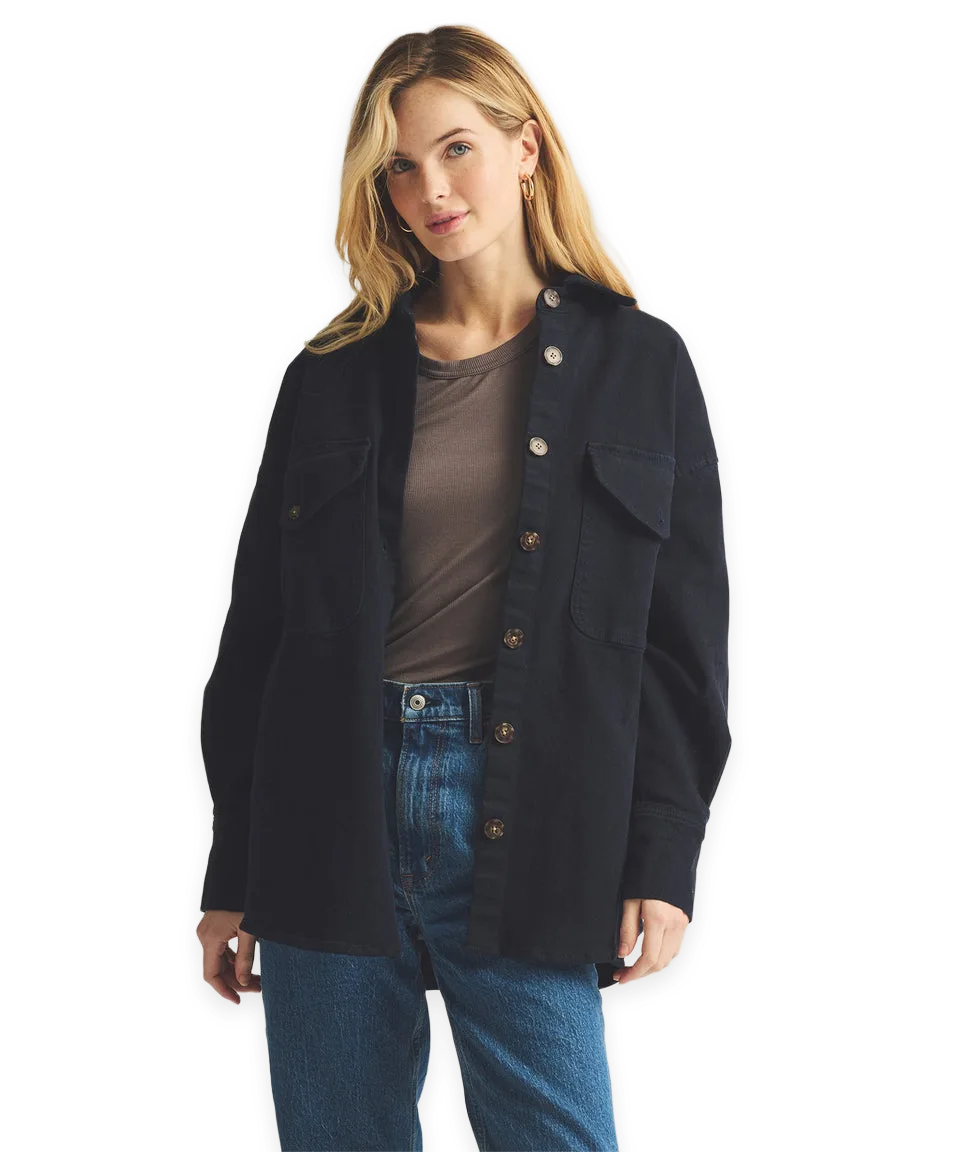 Naadam Soft Denim Oversized Jacket