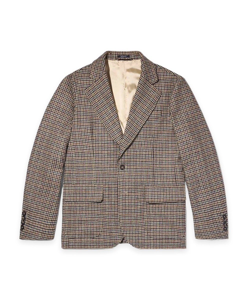 Noah Houndstooth Sack Jacket