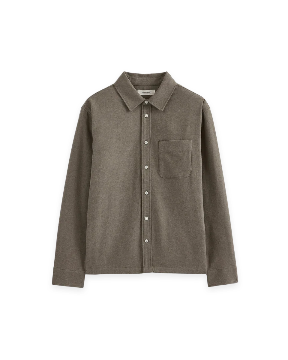 Everlane Brushed Flannel Shirt · Heathered Thyme