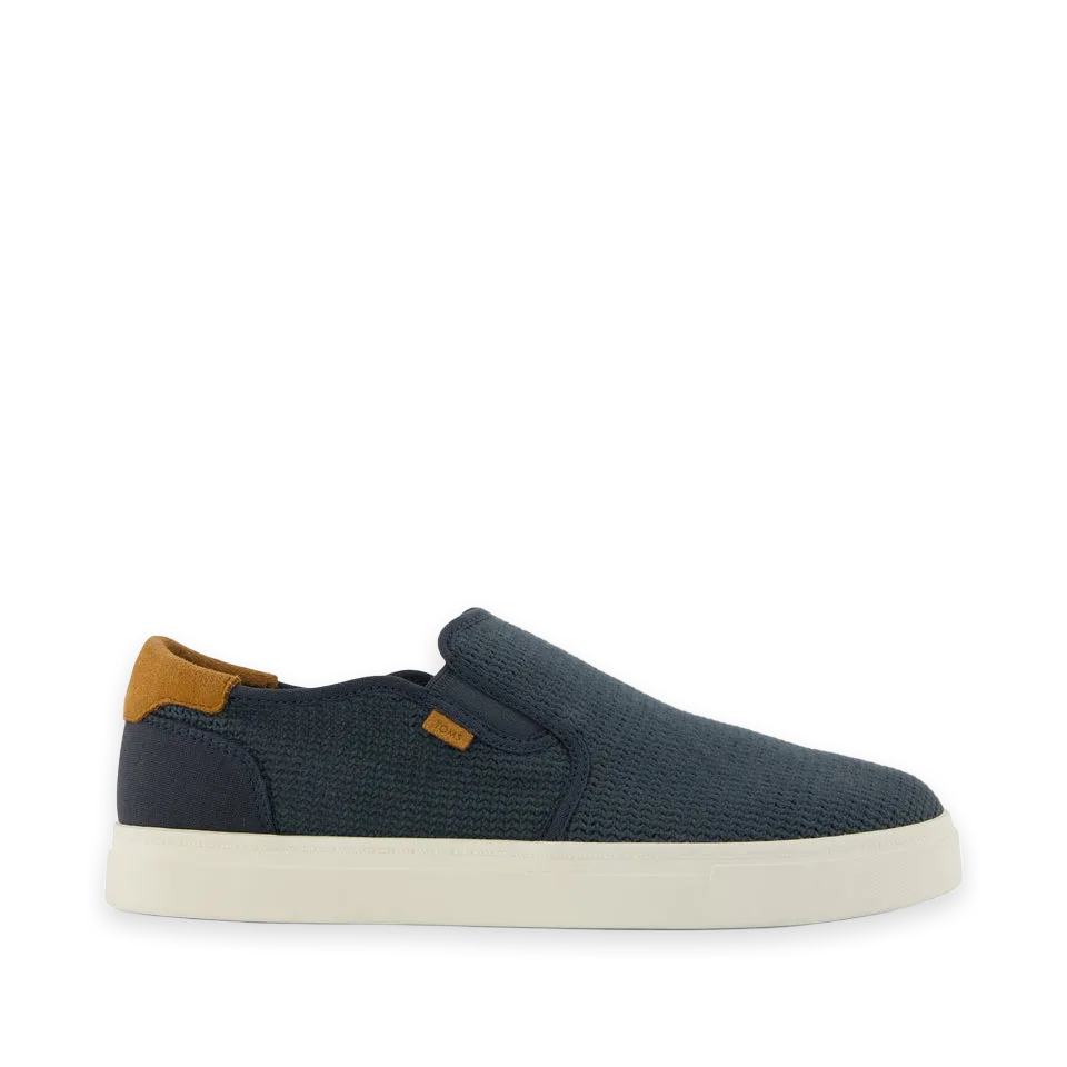 TOMS Mens Baja 2.0 Slip On Sneaker Dark Dusk Blue Mesh
