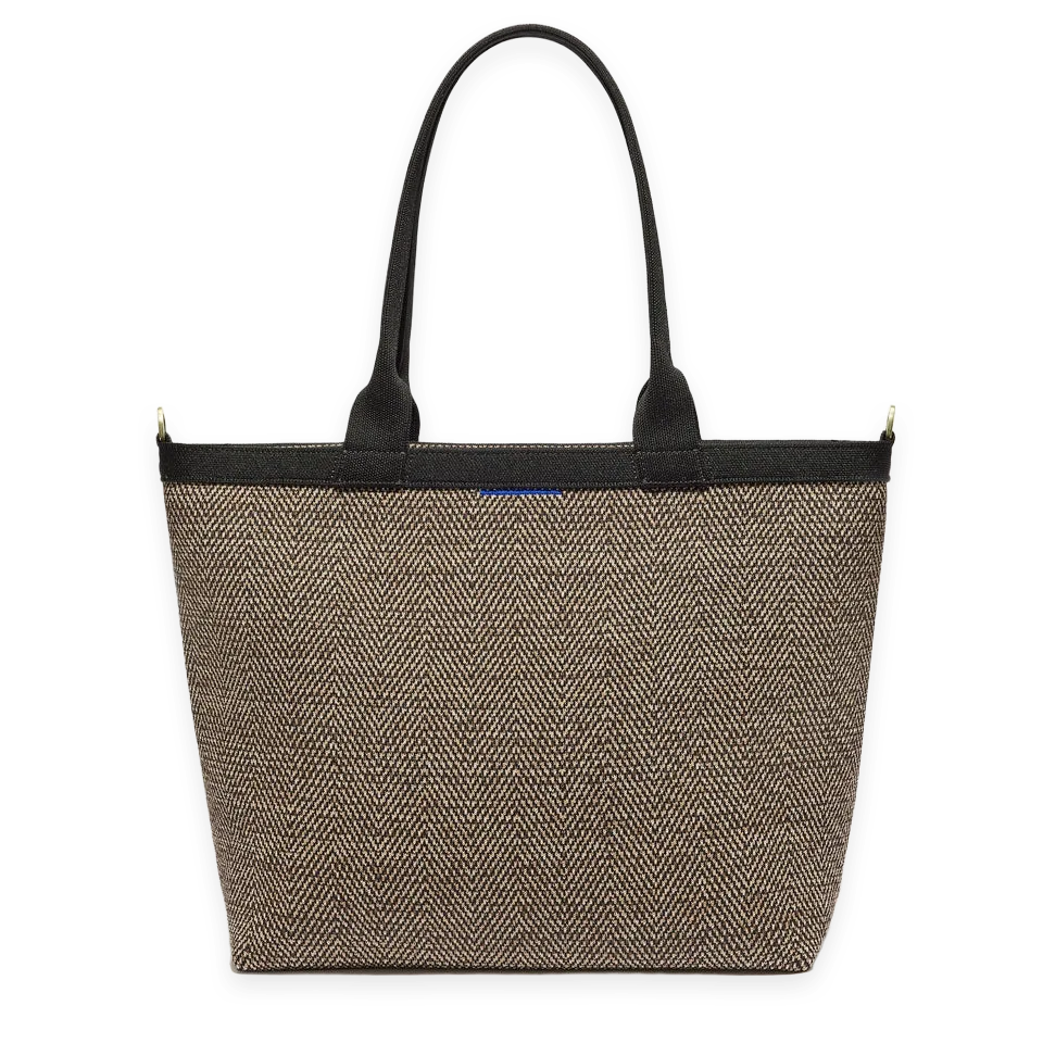Rothy's The Lightweight Zip Tote · Cacao Herringbone