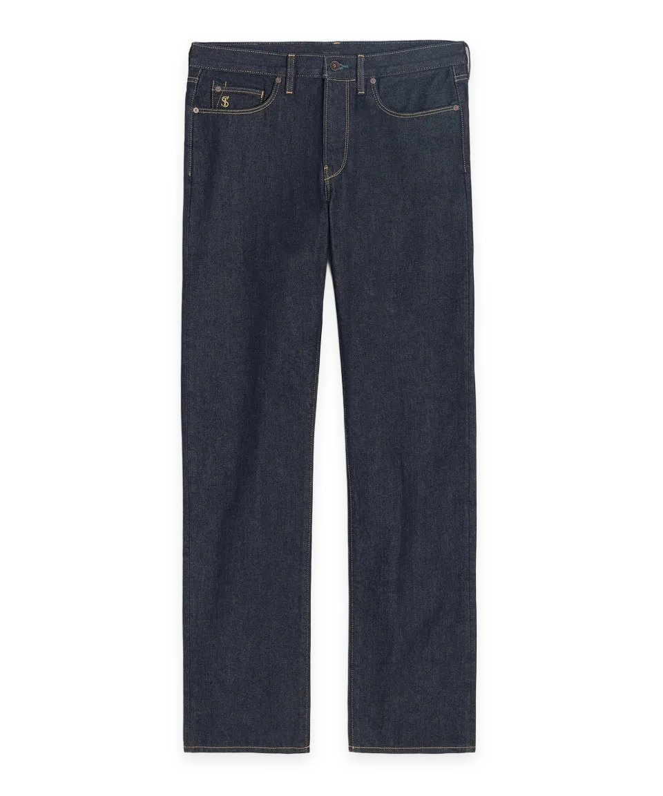Todd Snyder Straight Fit Jean in Indigo Rinse