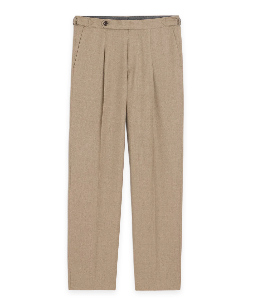 Todd Snyder Brushed Flannel Side Tab Trouser