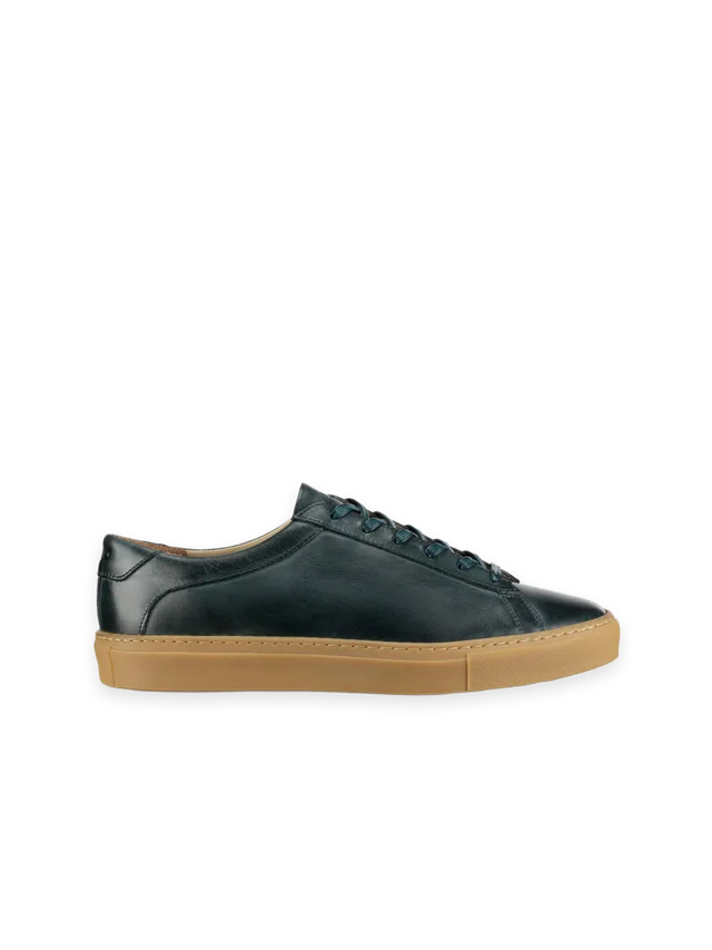 Koio Capri Leather Sneaker in Antica Forest