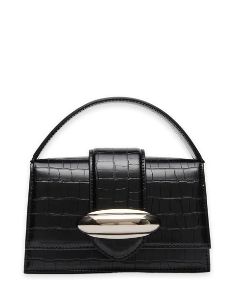 Steve Madden MISHELL BAG BLACK CROCODILE