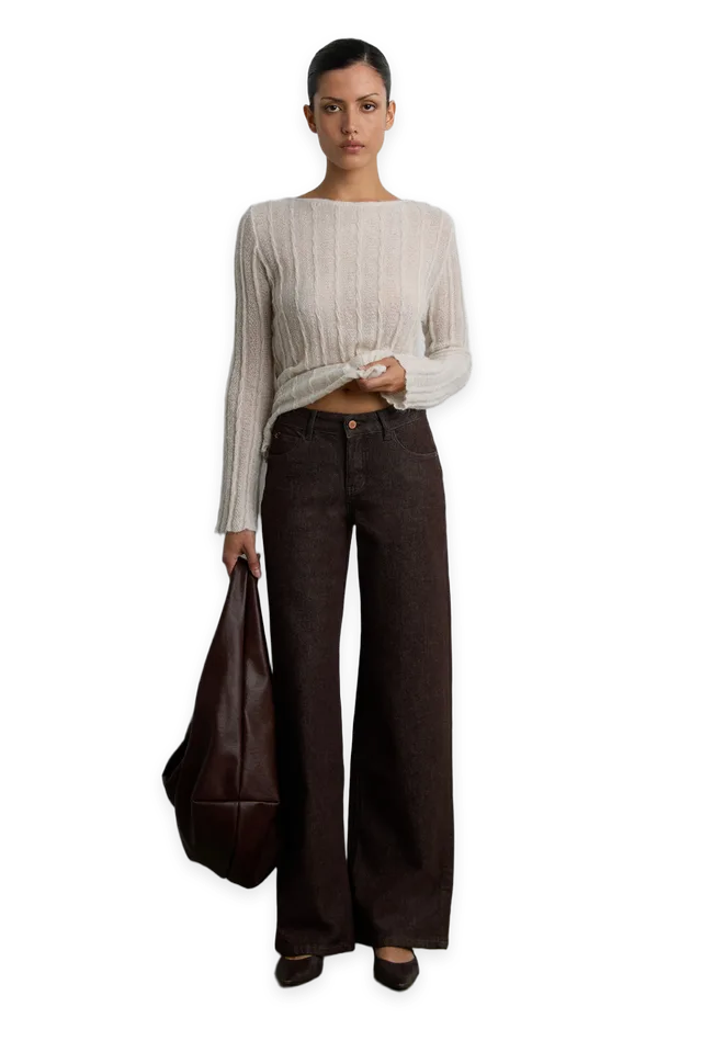 Oak + Fort BASIC WASHED STRAIGHT JEAN