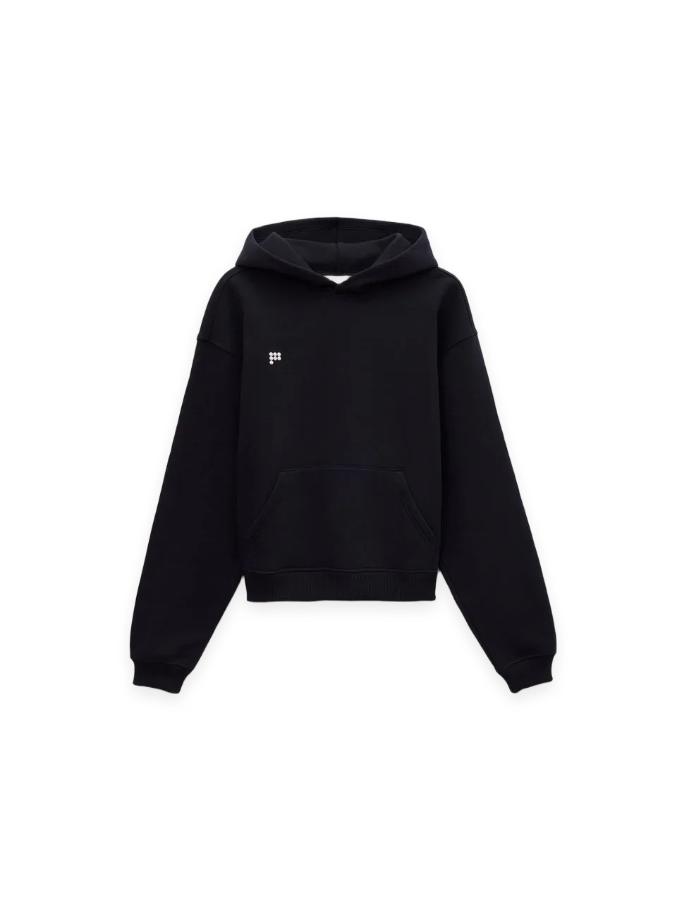 Pangaia Womens Heavyweight Hoodie—Black