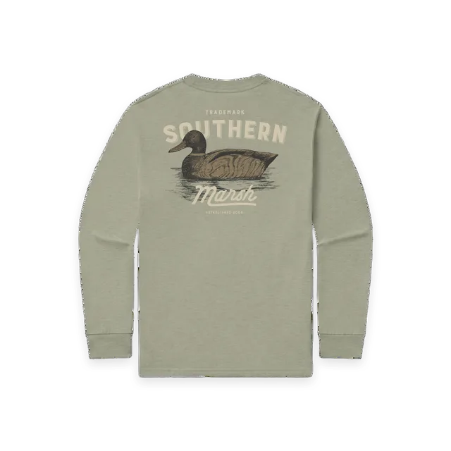 Southern Marsh SEAWASH™ Tee · Vintage Duck Decoy · In Position · Long Sleeve