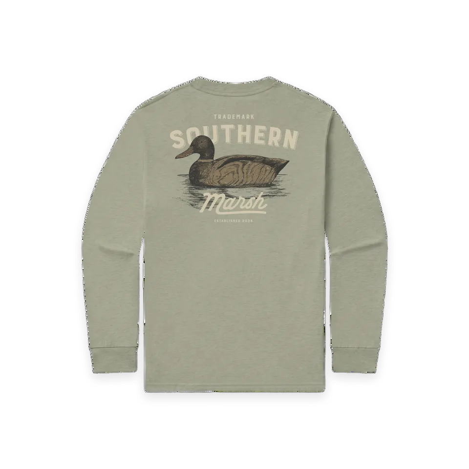 Southern Marsh SEAWASH™ Tee · Vintage Duck Decoy · In Position · Long Sleeve