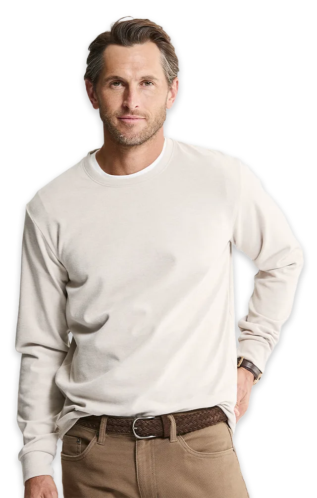 Jachs NY Ultra Soft Heather Crewneck Sweatshirt