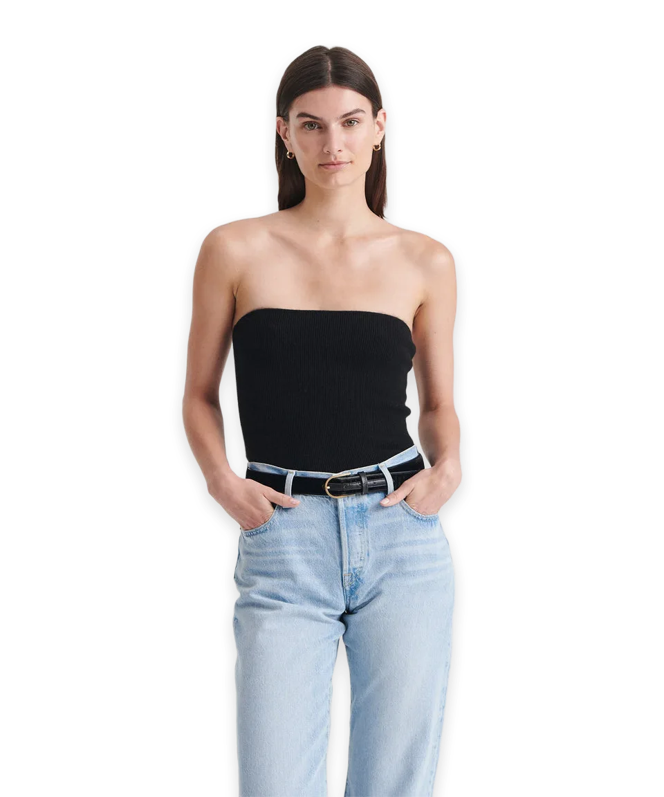 Naadam Signature Cashmere Ribbed Tube Top