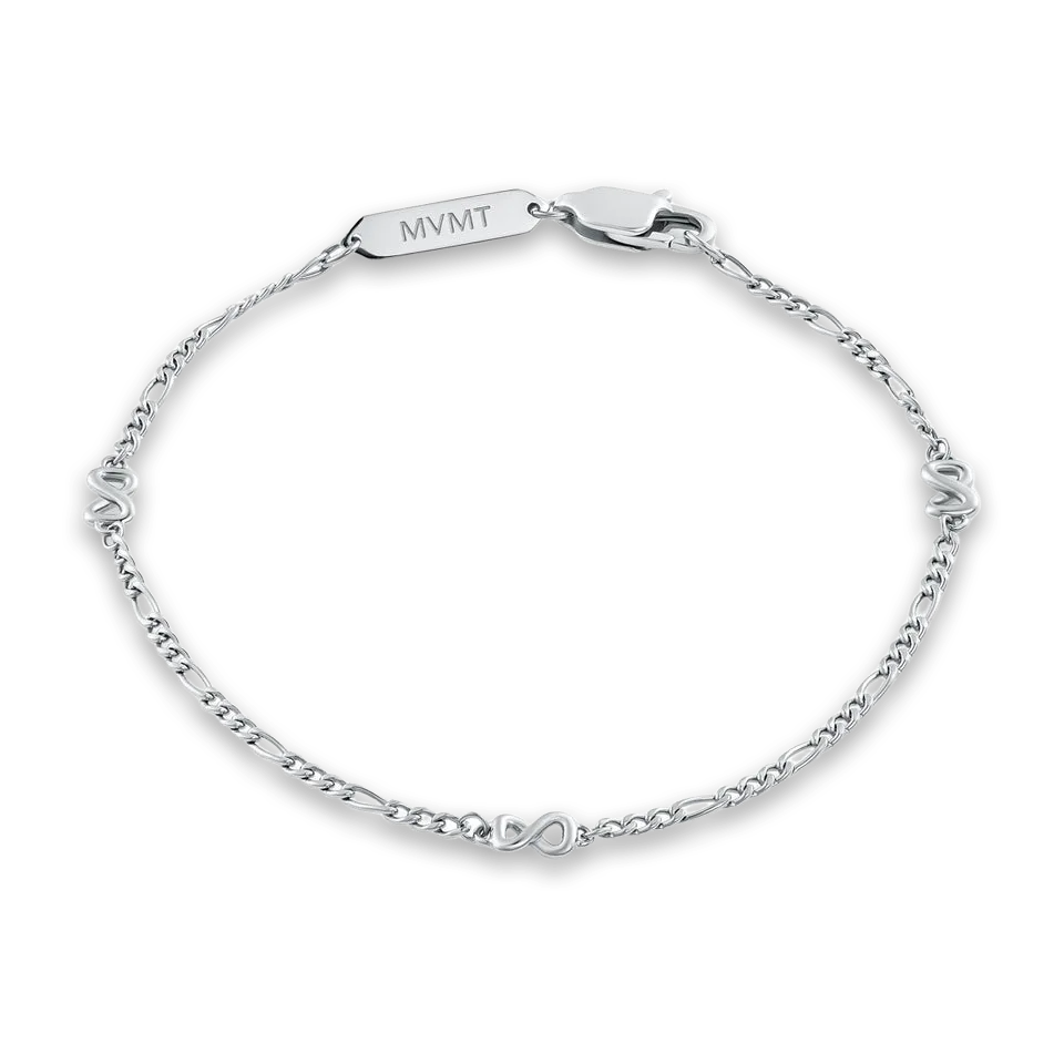 MVMT Figaro Chain Bracelet Silver