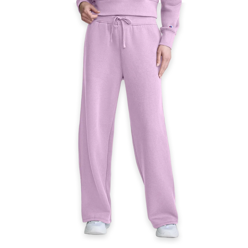 Champion Wide Leg Fleece Sweatpants, C Logo