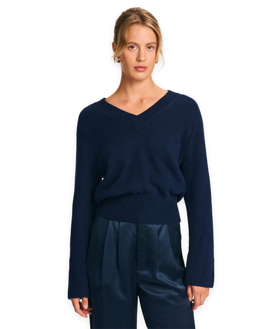 Naadam Cotton V-Neck Sweater