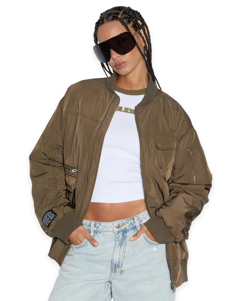 Ksubi SCORE BOMBER KHAKI/CEDAR