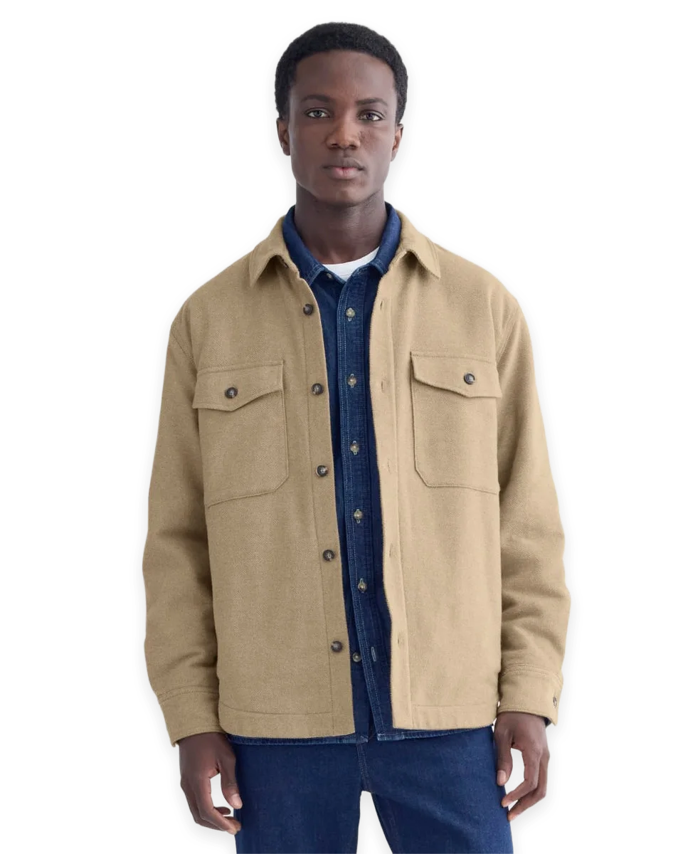 Everlane Heavyweight Waffle Twill Overshirt