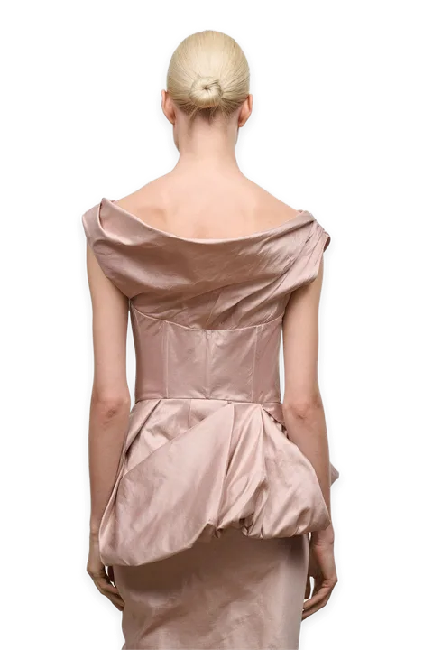 Staud Fabianne Silk Top · Sandrose
