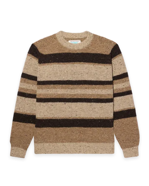 Noah Striped Donegal Shaker Sweater
