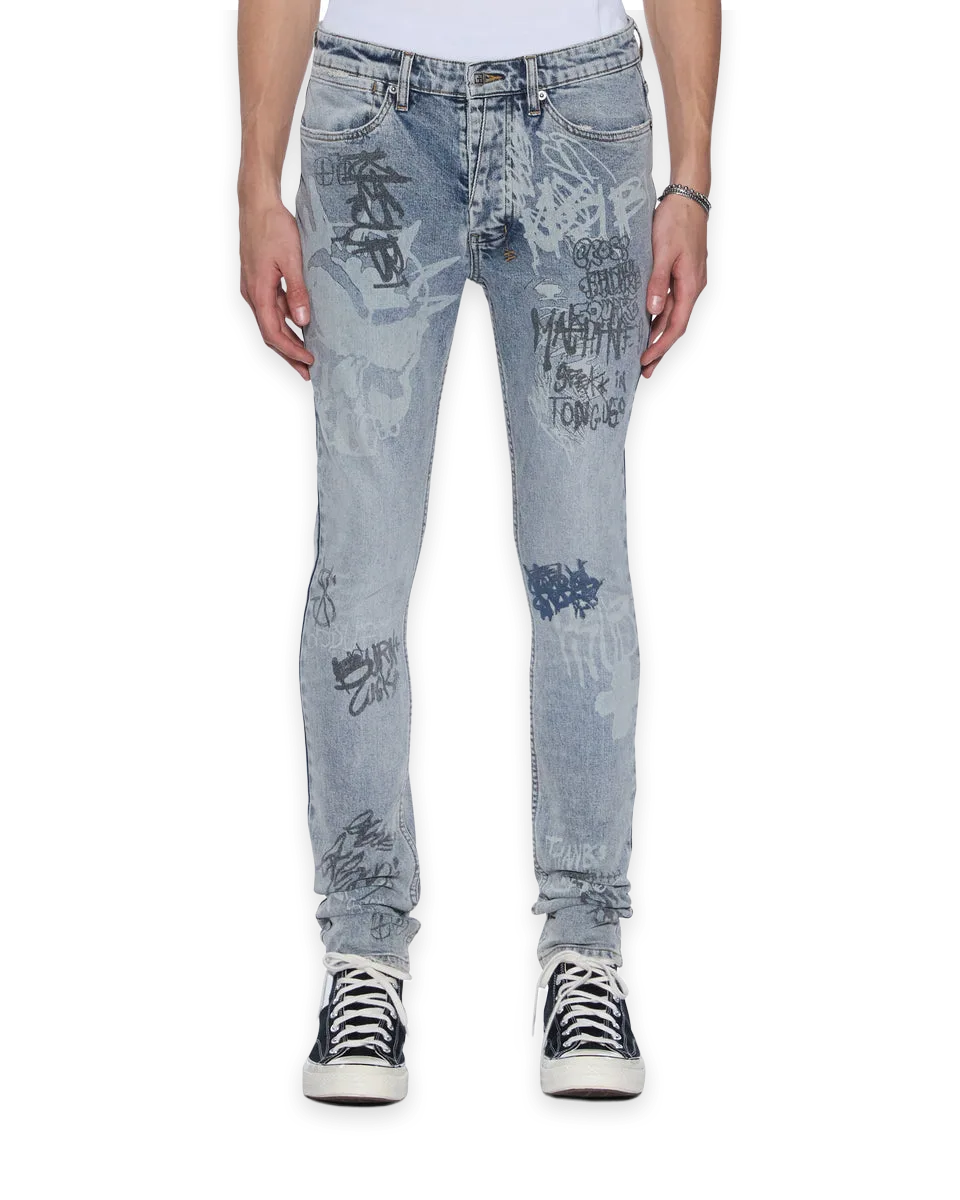 Ksubi VAN WINKLE ROGUE BLUE GRAFFITI