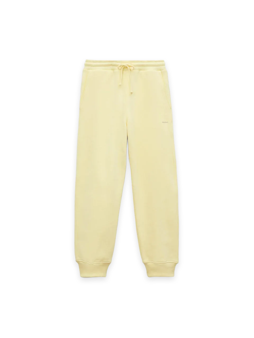 Pangaia Womens Heavyweight Drawstring Track Pants—Light Yellow
