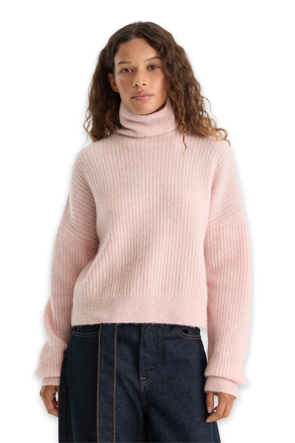 Good American THE OVERSIZED TURTLENECK SWEATER