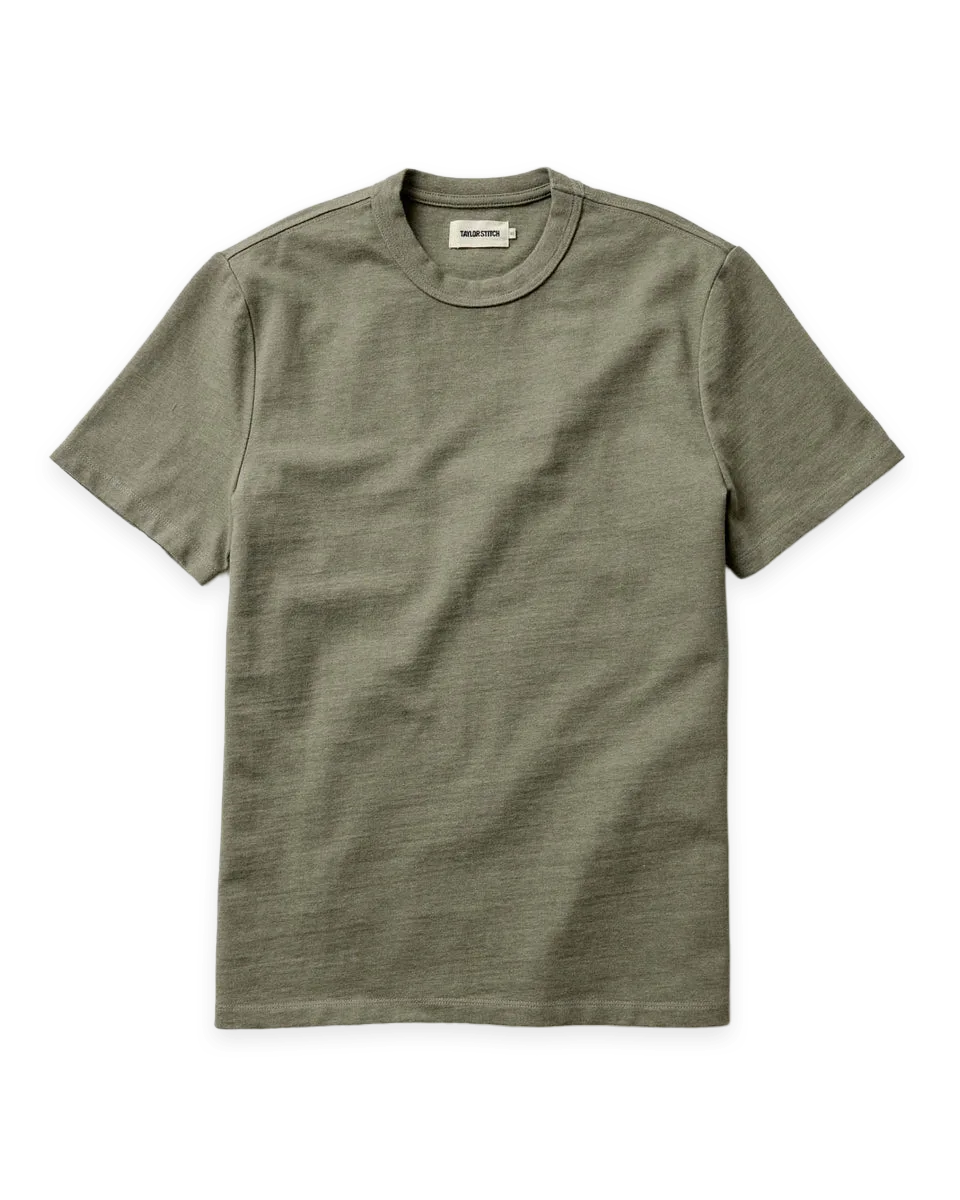 Taylor Stitch The Organic Cotton Shop Tee in Army Twist