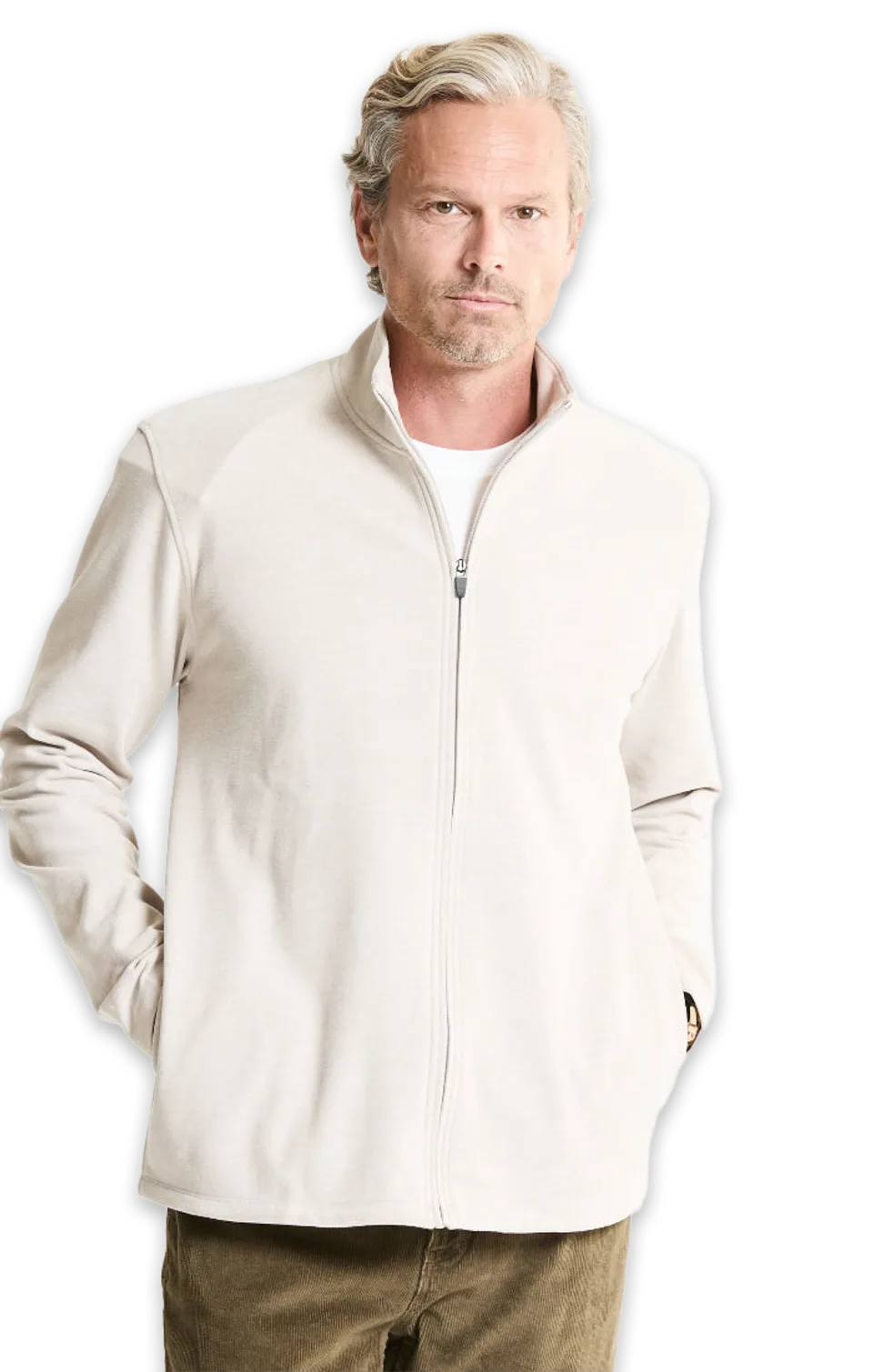 Jachs NY Ultra Soft Heather Knit Full-Zip