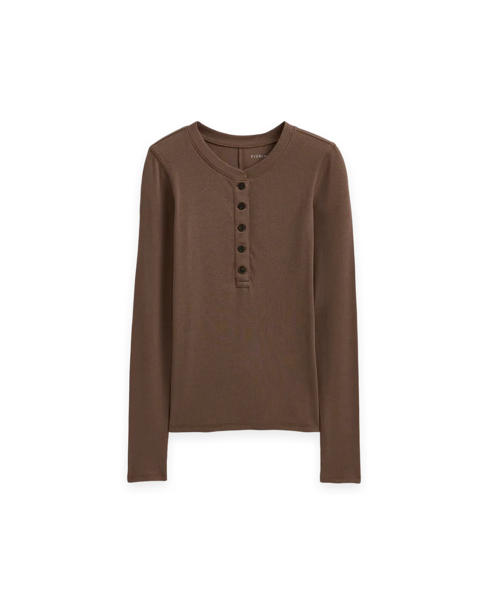 Everlane The Luxe Rib Henley, photo 2