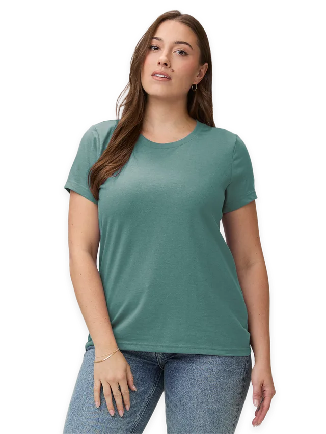 Fresh Clean Threads Sagebrush Everyday Crew Neck Tee