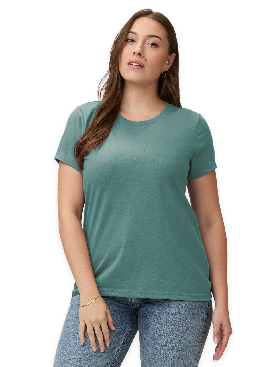 Fresh Clean Threads Sagebrush Everyday Crew Neck Tee