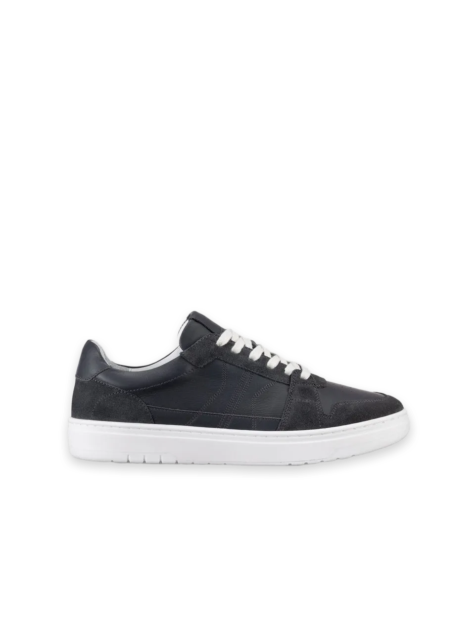 Koio Carrara Suede Sneaker in Basalt
