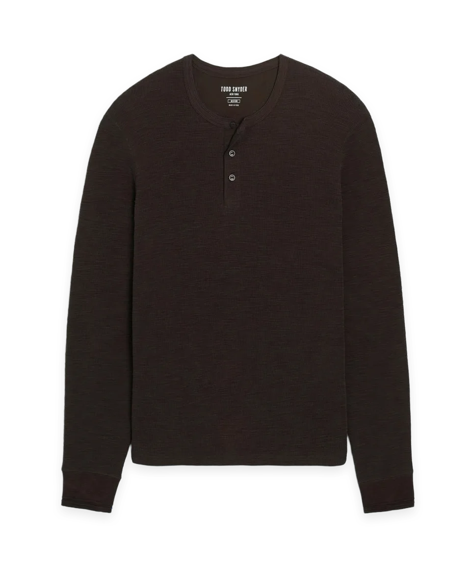 Todd Snyder Lightweight Mini Waffle Henley