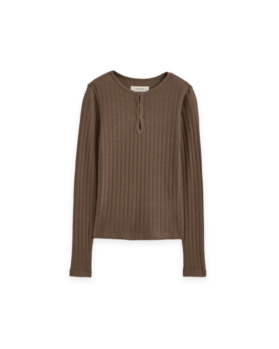 Everlane Pointelle Rib Cardigan