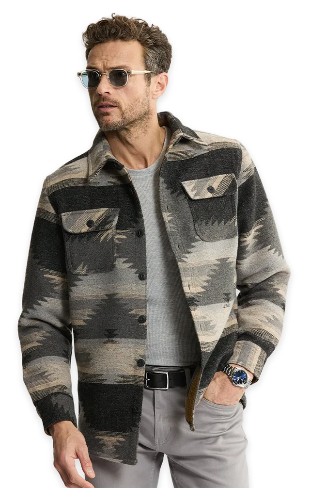 Jachs NY Unlined Wool Blend Overshirt
