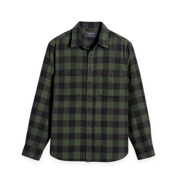 Thursday Boots Buffalo Check Shirt · Evergreen