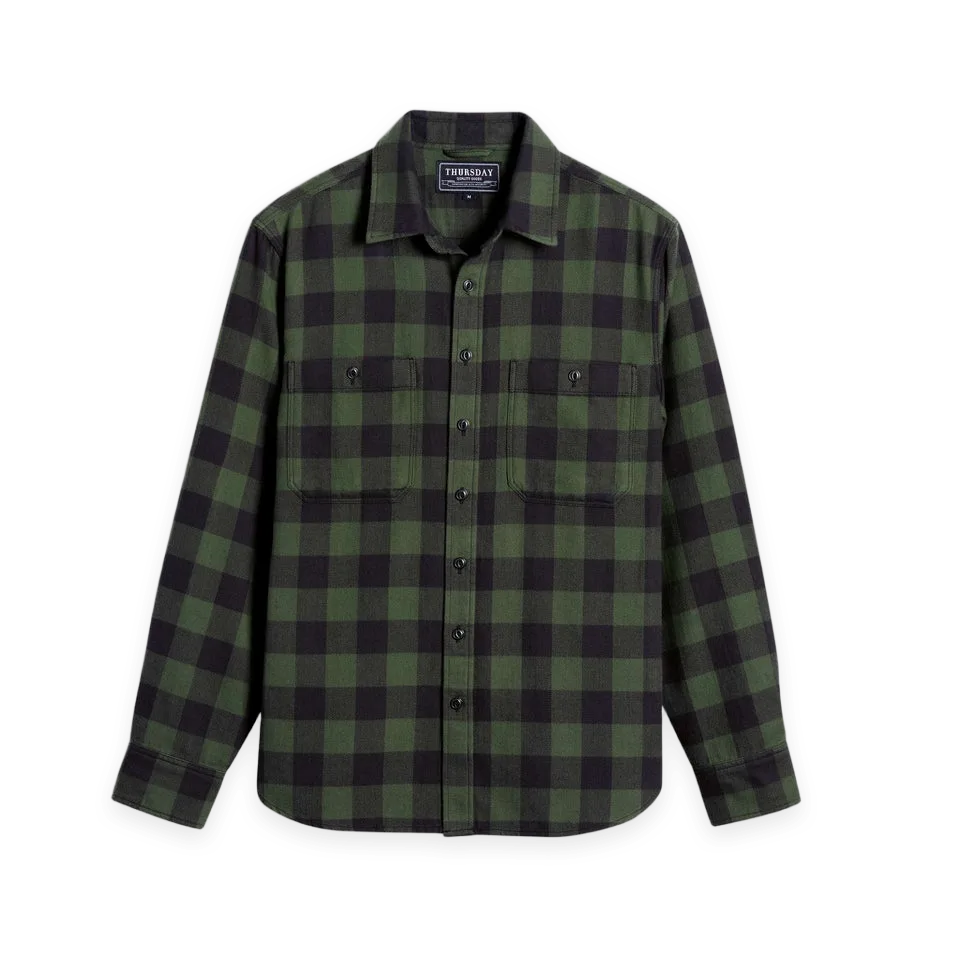 Thursday Boots Buffalo Check Shirt · Evergreen
