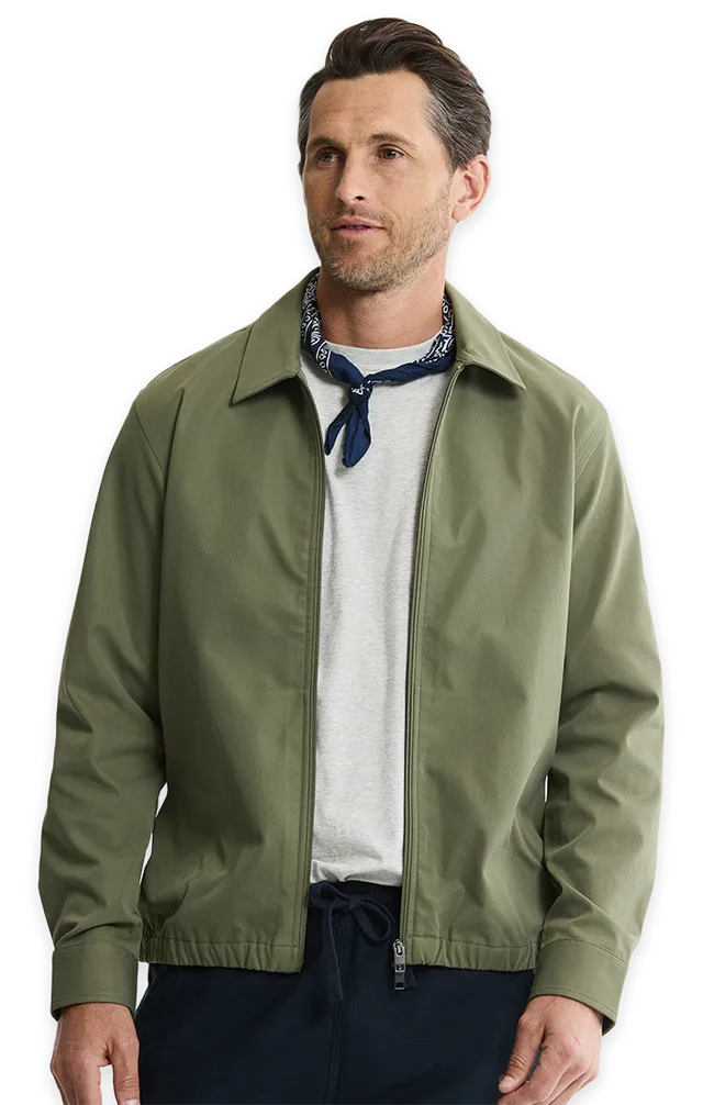 Jachs NY Tech Twill Zip Jacket
