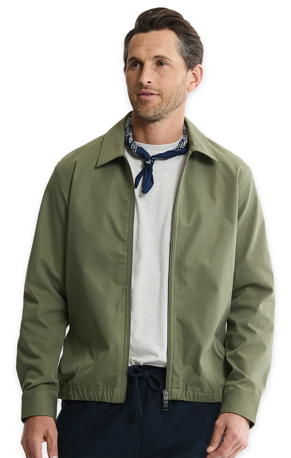 Jachs NY Tech Twill Zip Jacket