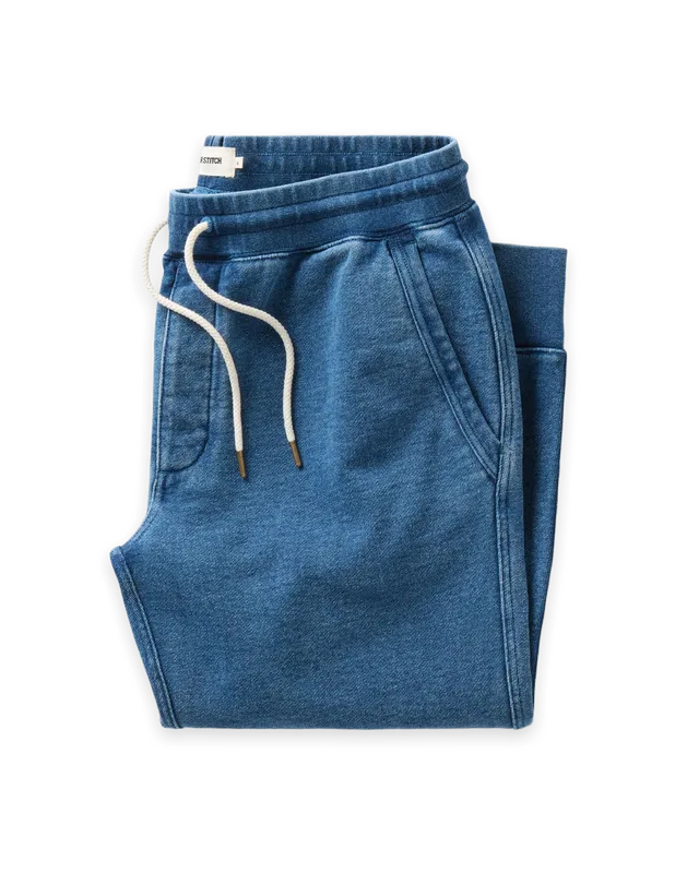 Taylor Stitch The Sunset Pant in Washed Indigo Terry