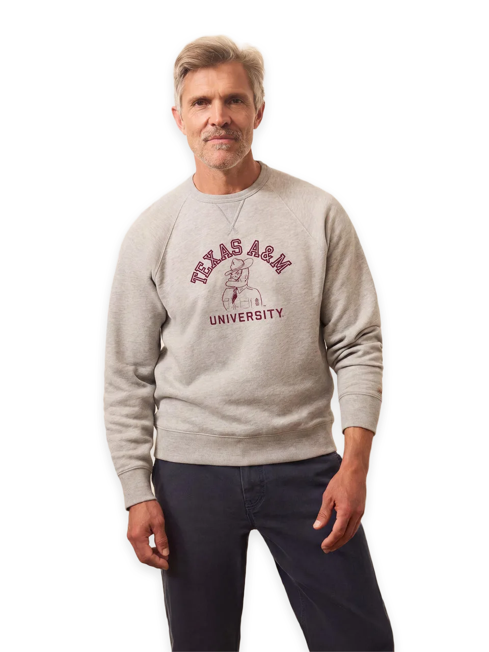 Faherty Texas A&M High Standard Fleece Crew