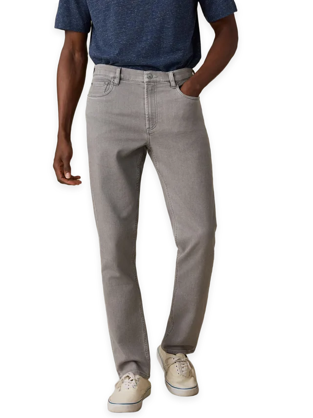 Faherty Stretch Terry 5-Pocket Athletic Fit Pant